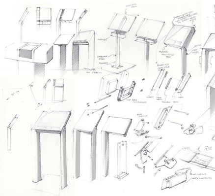 Kiosk Design Sketches